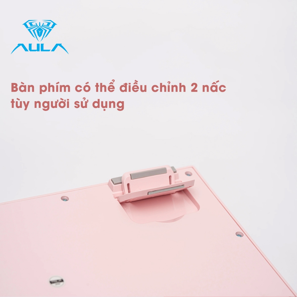 Bàn phím giả cơ silent AULA S102 PRO 3 mode kết nối, có màn hình hiển thị, LED RGB bắt mắt phù hợp cho làm văn phòng | BigBuy360 - bigbuy360.vn