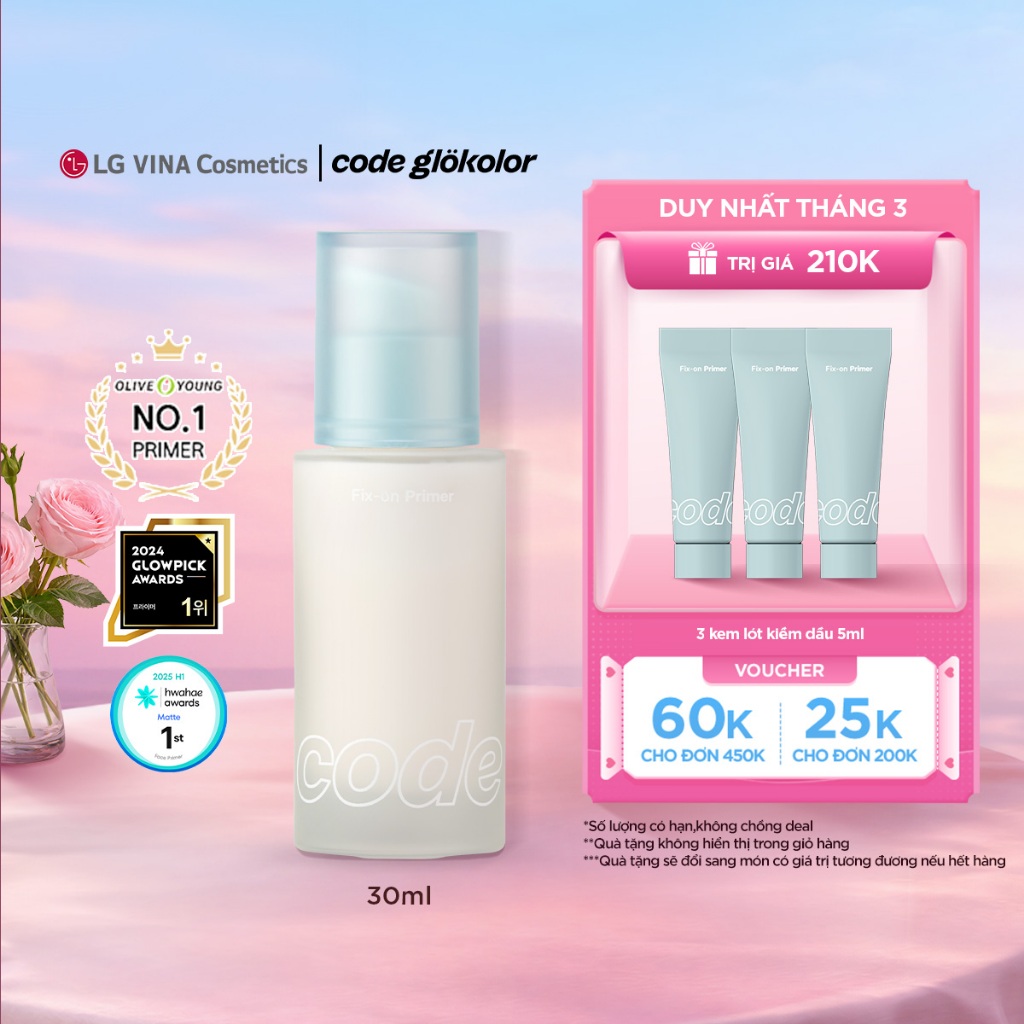 [LG Makeup VN] Kem lót Fix-on Primer Code Glokolor 30ml