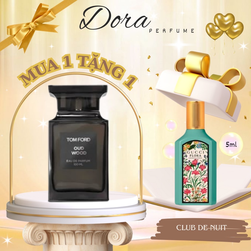 Nước hoa chiết 10ml Unisex Tom Ford Oud Wood Eau de Parfum - Hương thơm sang trọng - Dorabeauty
