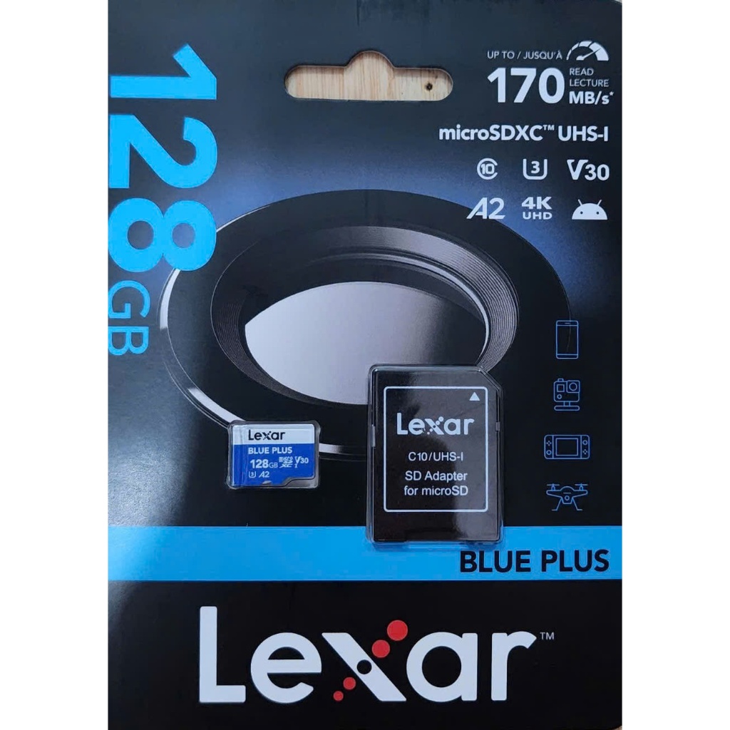 Thẻ nhớ MicroSDXC Lexar Blue Plus 170MB/s 128GB