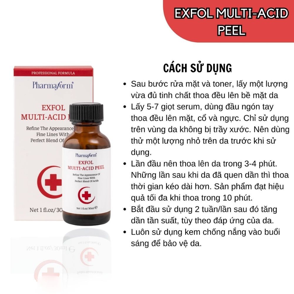 Ảnh 8 của Serum Pharmaform Peel giúp thông thoáng lỗ chân lông, làm da mịn màng và giúp da tươi sáng, đều màu