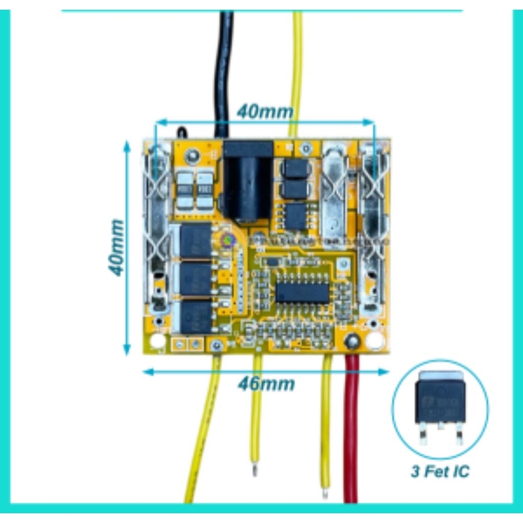 Mạch Pin 21v Xả Mạnh 60A | Sử Dụng Pin 5s1p (5 cell), 5s2p (10 cell)..v.v..