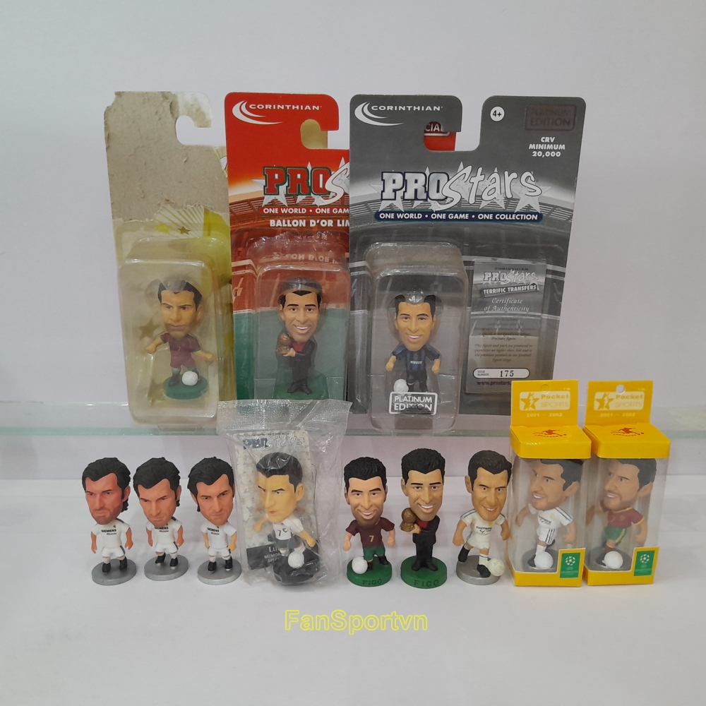 Mô hình tượng Luis Figo Portugal Real Madrid Inter Milan ballon dor pocket sport soccerwe PRO457 PRO