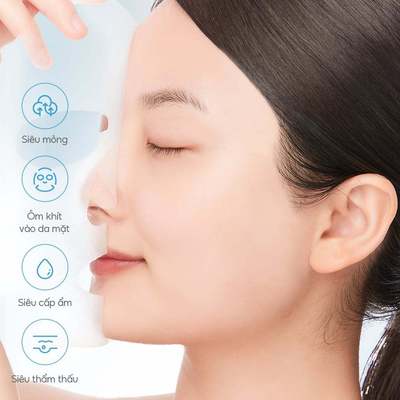 [Miếng lẻ] Mặt nạ probiotics giúp làm dịu và phục hồi da Pakupaku Soothing Moist Sheet Mask 25ml (1 miếng)