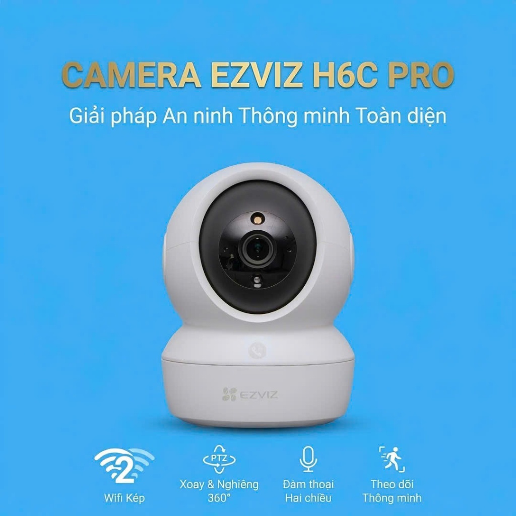 Camera Ezviz H6C Pro WiFi 6 3MP/4MP/5MP/8MP – Quan Sát Toàn Cảnh, Hình Ảnh Rõ Nét