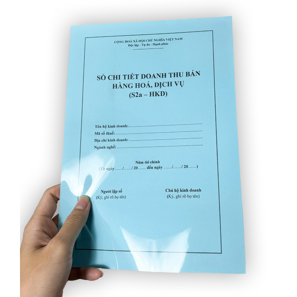 Sổ doanh thu bán hàng hóa dịch vụ (Mẫu số S1A - HKD/S2A - HKD))
