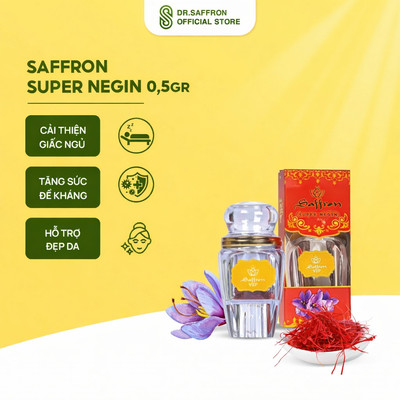 Nhụy Hoa Nghệ Tây SUPER NEGIN hộp 0,5g - Hộp 1gr