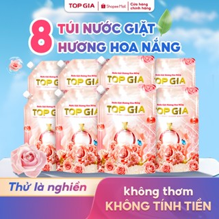 Nước giặt TOPGIA hương hoa nắng lưu hương 72H làm sạch vết bẩn an toàn cho da