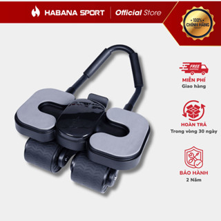 [CHÍNH HÃNG HABANA SPORT] 🔥Máy Tập Bụng 4 Bánh Trợ Lực 2026 | Bán Chạy 15k+