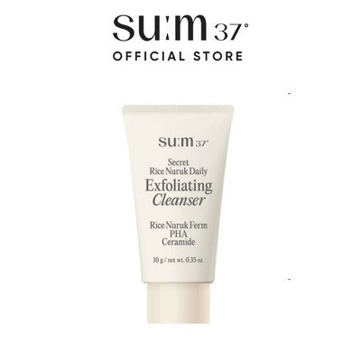 [HB Gift] Sữa rửa mặt gạo tạo bọt  Su:m37 Secret Rice Nuruk Daily Exfoliating Cleanser 10g