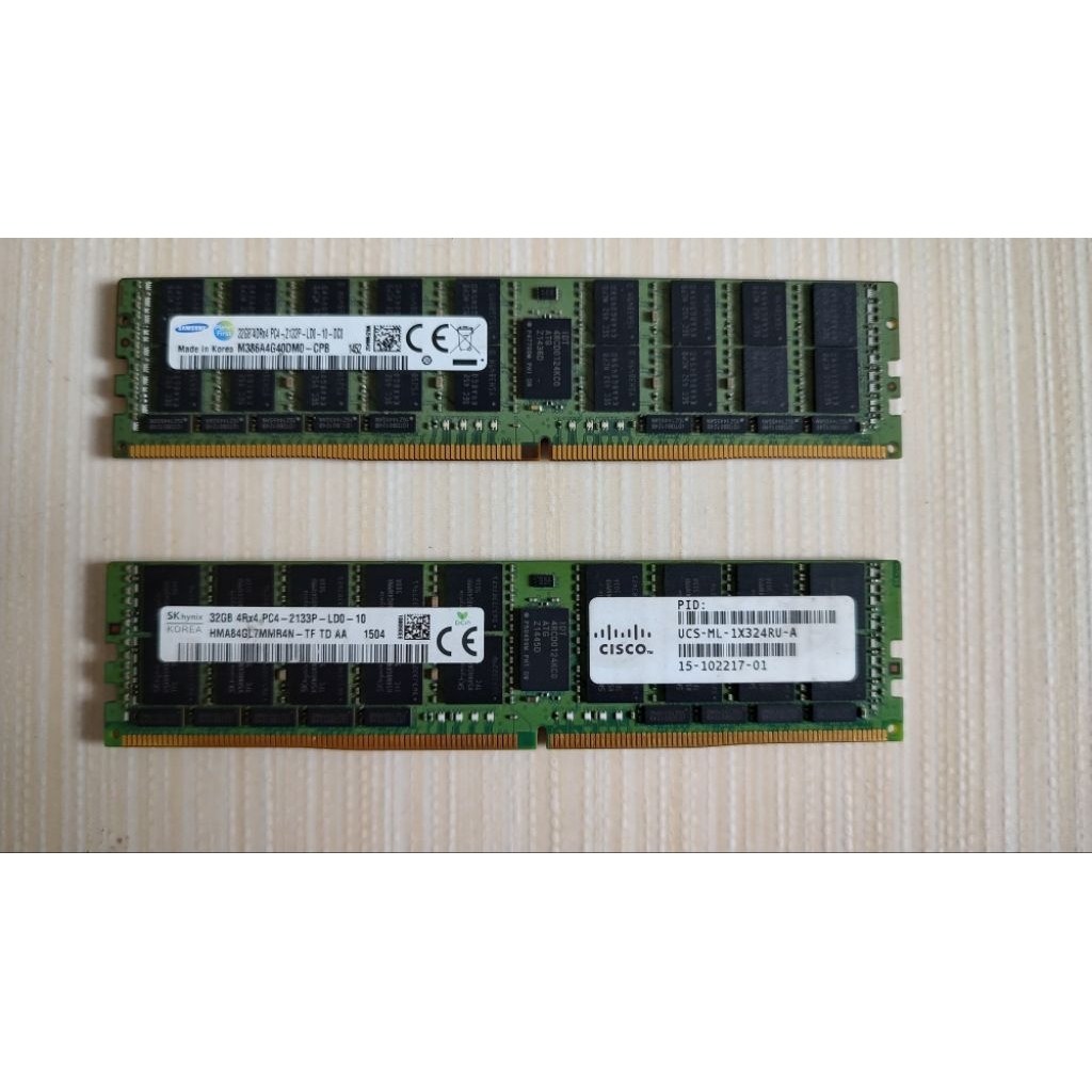Ram ECC DDR4 32Gb  Bus 2133 Mhz