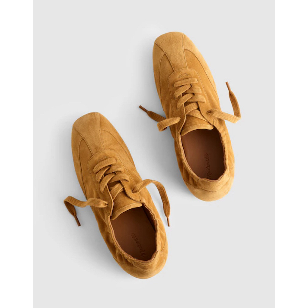 [Chính Hãng] Madewell Greta Ballet Sneaker Da Lộn – Giày Thể Thao Nữ Form Ballet Nhẹ Êm Thời Trang