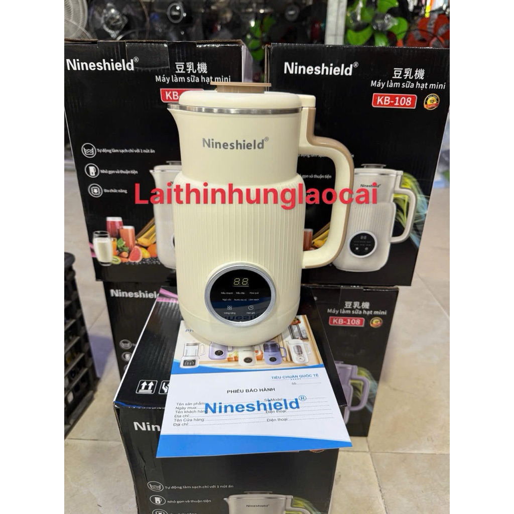 Máy làm sữa hạt Nineshield -KB-108-800ml-600w