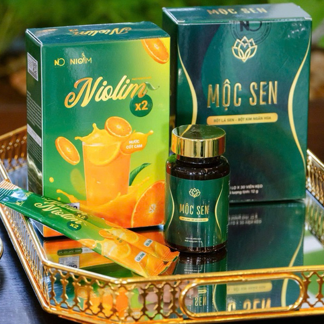 Bộ Sản Phẩm NioLim X2 Và Mộc Sen Chính Hãng Hỗ Trợ Cân Bằng Vóc Dáng,Hỗ Trợ Giảm Cân Thanh Lọc Cơ Th