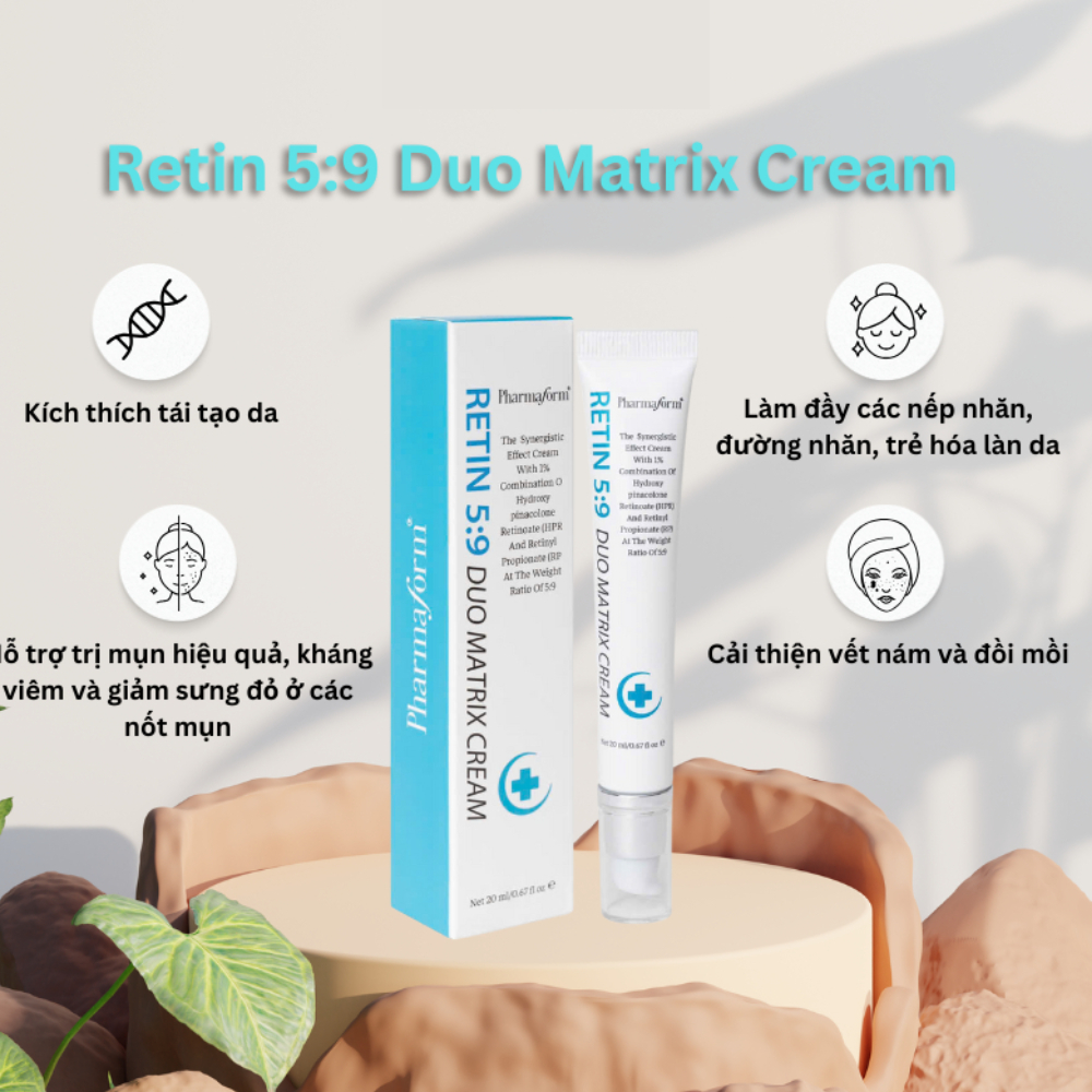 Ảnh 3 của Tinh chất Pharmaform Retinol 1% Enhancer, Retin 5:9 Duo Matrix Cream giúp chống lão hóa, tái tạo da