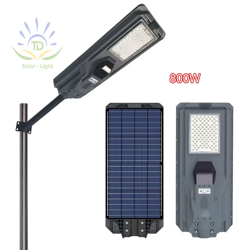 Đèn Năng Lượng Mặt Trời 800W MJ-SSTH800 Liền Thể – Pin LiFePO4 30Ah, 104 LED SMD3030, Tấm Pin 30W, C
