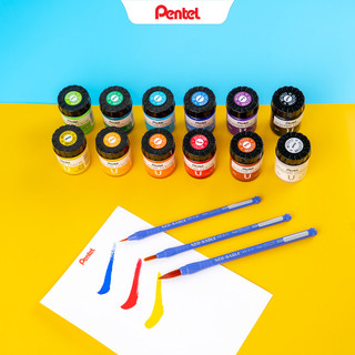 [Màu lẻ] Màu poster Pentel WPU 30ml - màu vẽ Pentel chính hãng, vẽ trên đa chất liệu