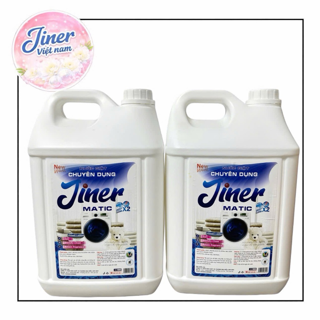 [10L] Nước giặt chuyên dụng Jiner dành cho máy giặt công nghiệp , phù hợp cho các tiệm giặt là , giặ