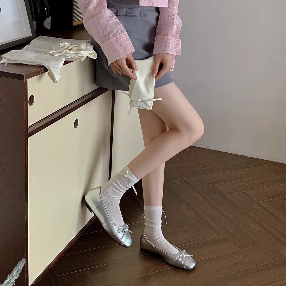 Set Tất vớ đính nơ chất liệu cotton ren mỏng thoáng khí phong cách Lolita dành cho nữ A1104 | BigBuy360 - bigbuy360.vn