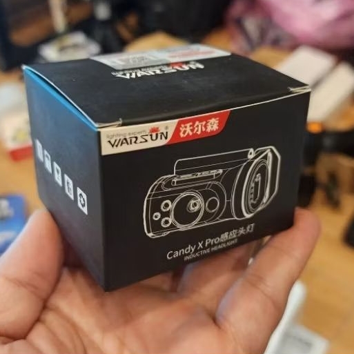 Đèn đội đầu mini Warsun, pin trâu, cảm ứng