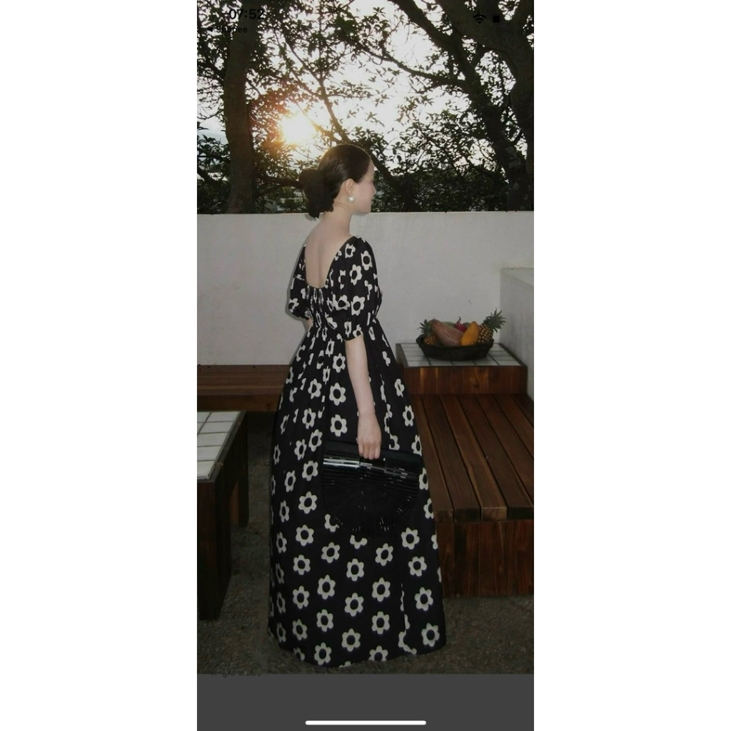 Váy mockin tay phồng |Uimeecloset| Váy maxi đi biển váy nữ xinh đi biển