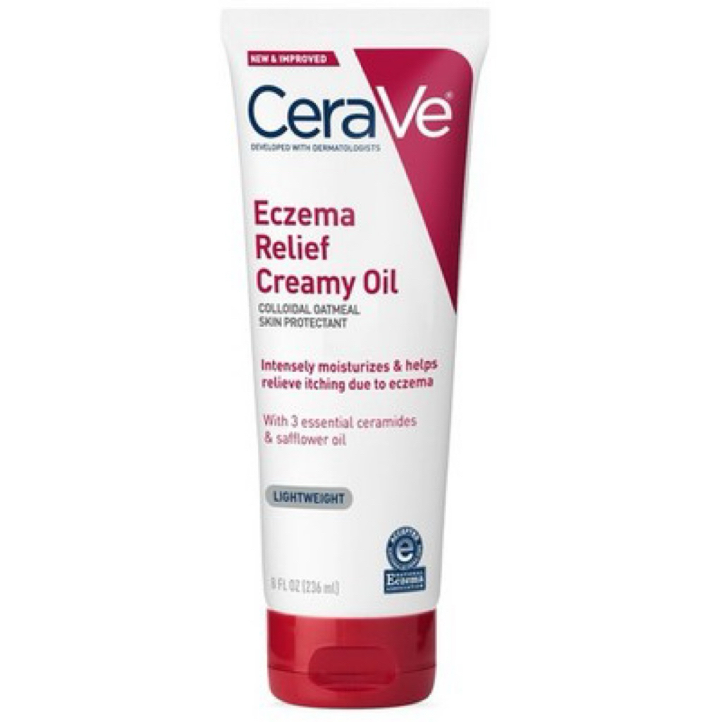 Kem dưỡng cho da khô, da chàm ngứa CeraVe Eczema Relief Creamy Oil 236ml của Mỹ