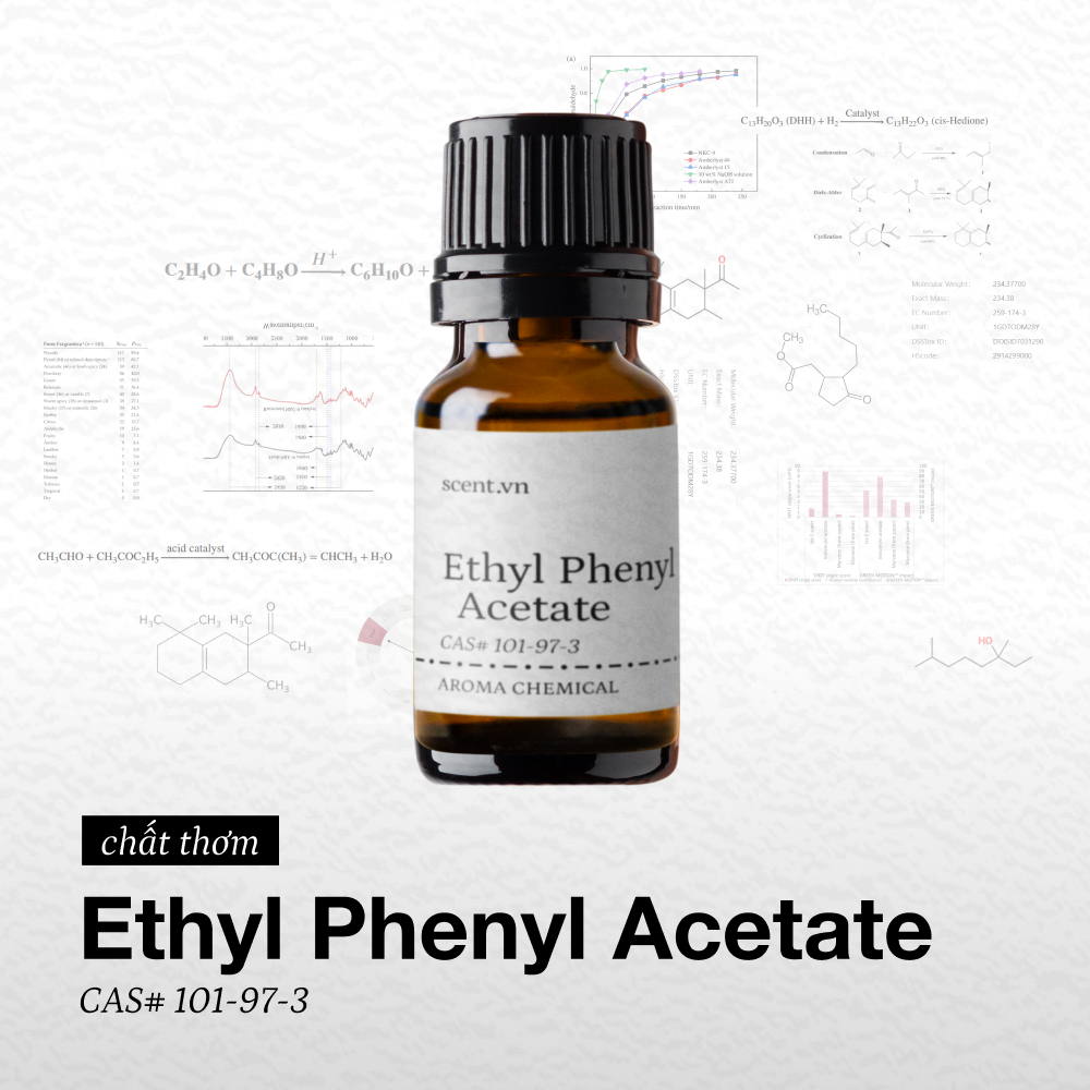Hương hoa Ethyl Phenyl Acetate nguyên liệu nước hoa xông phòng mỹ phẩm hương giữa heart note CAS# 10