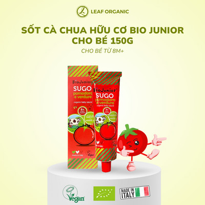 Sốt cà chua hữu cơ cho bé Bio Junior 150g ( Từ 8 tháng tuổi)