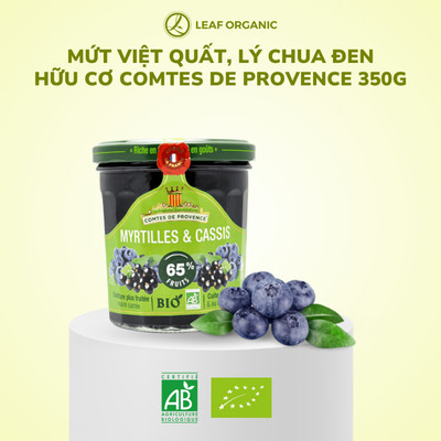 Mứt Việt Quất, Lý Chua Đen Hữu Cơ Comtes de Provence Hũ 350gr