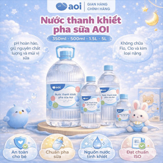 Nước thanh khiết pha sữa Aoi giữ trọn vẹn dưỡng chất, dung tích 350ml, 500ml, 1500ml