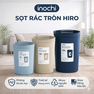 Sọt Rác Nhựa Tròn Inochi 5 Lít Màu Rất Đẹp Làm Sọt Rác Văn Phòng, Khách Sạn, Đựng Rác Gia Đình