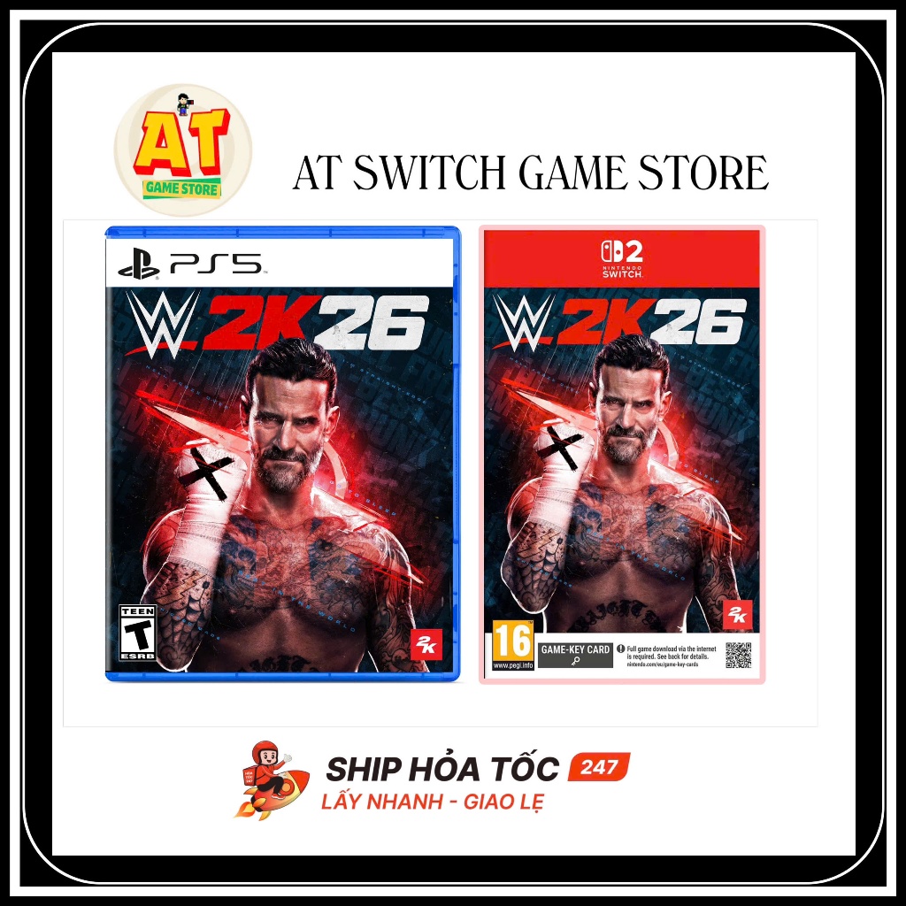 WWE 2k26 - Nintendo switch 2, Playstation Ps5