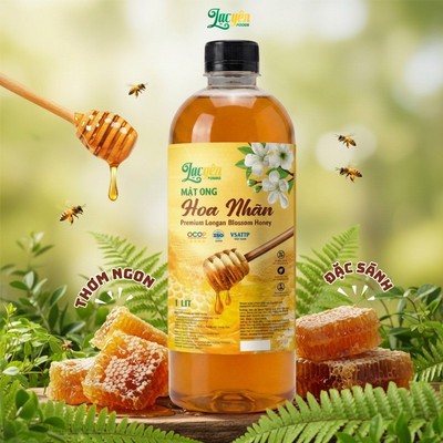 Mật Ong Nguyên Chất 1 Lít Hưng Yên Nguyên Chất Lạc Yên Foods  Sánh Mịn Thơm Ngon