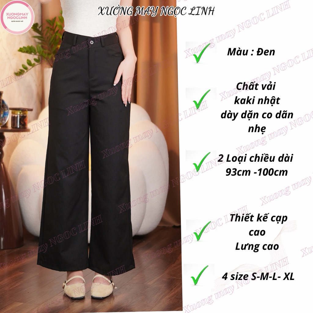 Quần Kaki Nhật Cạp Phẳng Ống Suông  Rộng Lưng Cao Cạp Cao Siêu Hot_255 | BigBuy360 - bigbuy360.vn