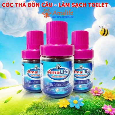 Combo 3 Cốc Thả Bồn Cầu Tẩy Vệ Sinh Toilet Hãng Amalife 180g Hương Chanh Nhẹ Nhàng – Cốc Tẩy Vệ Sinh Bồn Cầu Chống Ố