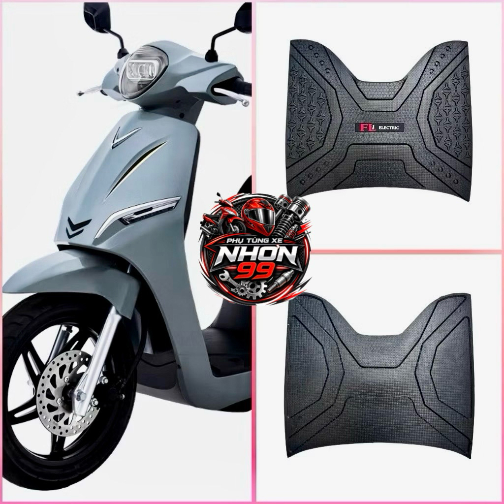thảm lót chân xe Feliz NEO, Feliz 2025 cao su đen 99