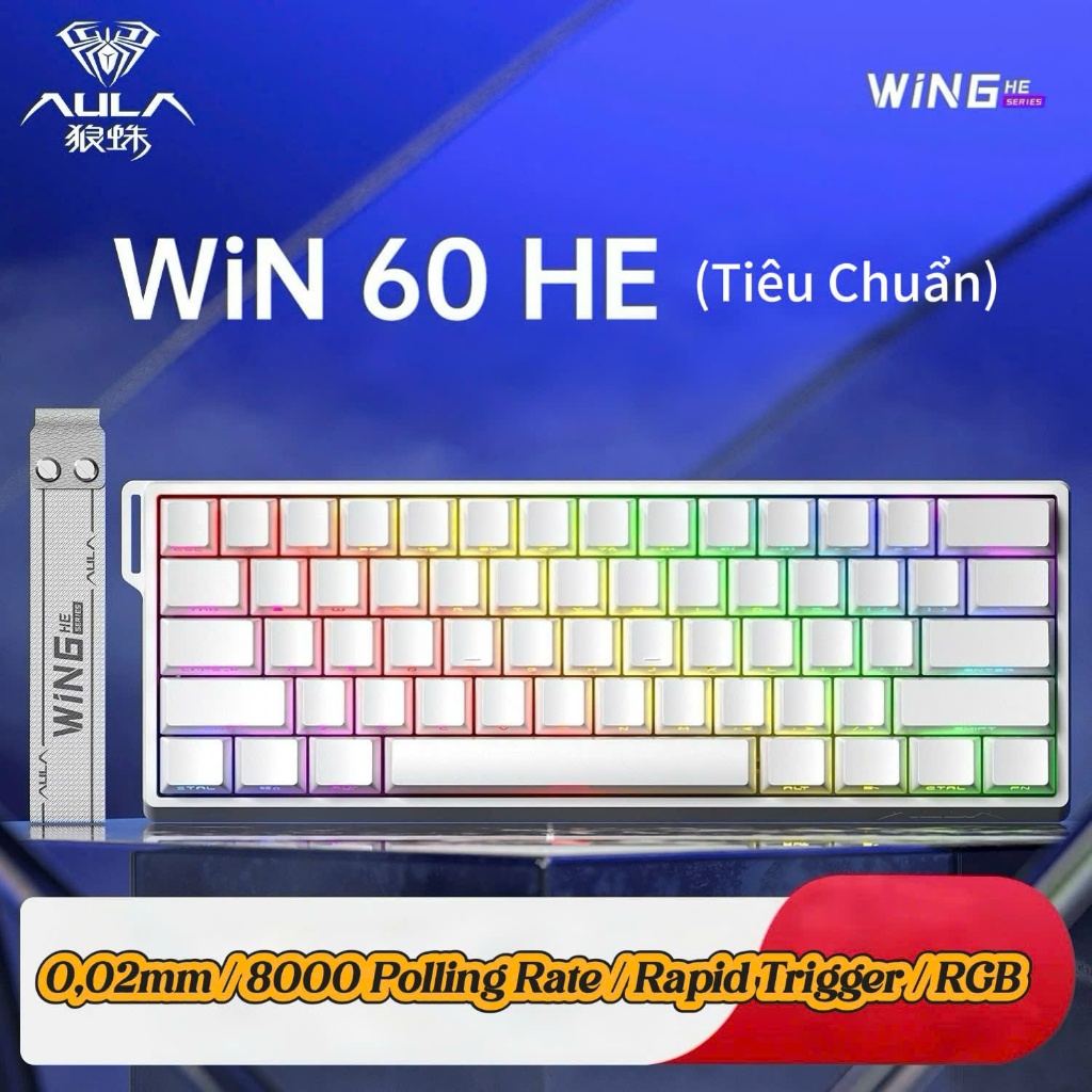 (SẴN HÀNG) Bàn Phím Cơ Gaming AULA WIN60HE / WIN60HE PRO / WIN68HE PRO / WIN68HE Max / Rapid Trigger