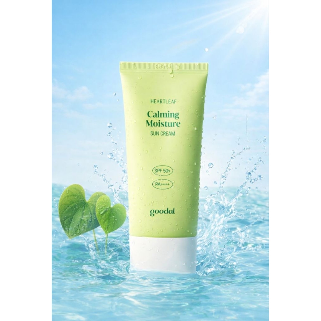 Kem chống nắng Goodal Heartleaf Calming Moisture Sun Cream SPF50+ PA++++