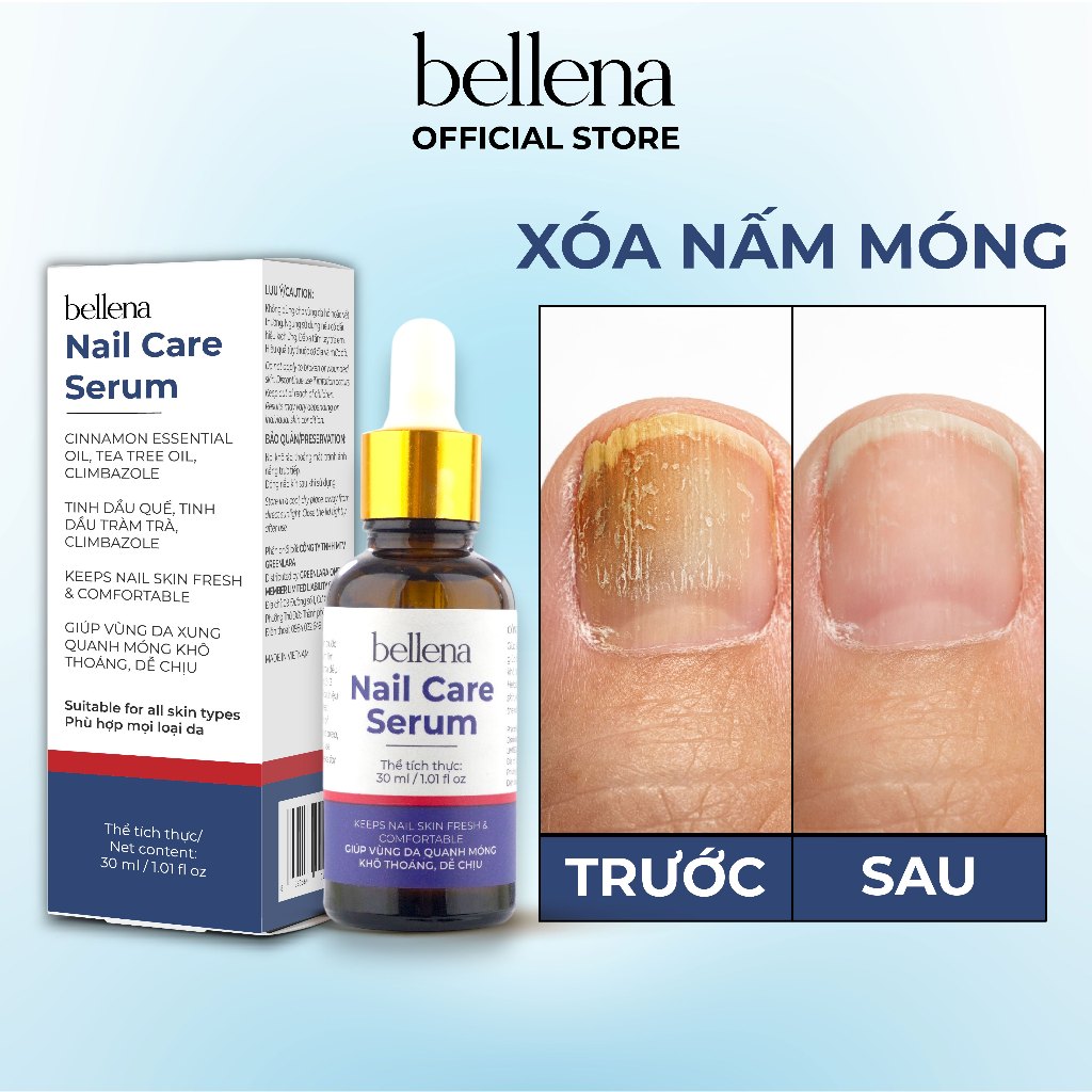 Serum nấm móng tay chân dưỡng cứng dài móng Bellena Nail Care Serum