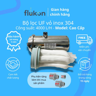 Bộ Lọc Nước UF 4000L/H Sợi PVDF Siêu Dai, Vệ Sinh Dễ Dàng Lọc Nước Máy Thành Phố, Giếng Khoan