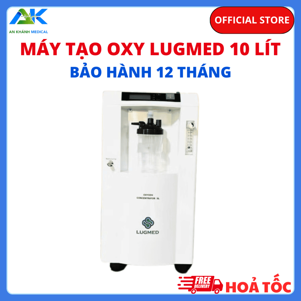 Máy tạo oxy hiệu Lugmed ,model:SZ-5AW,Loại 10L - Bảo hành 12 tháng