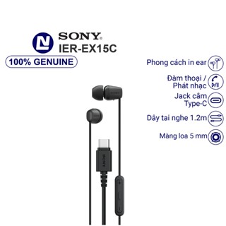 Tai nghe Sony IER EX15C có dây với đầu cắm Type C