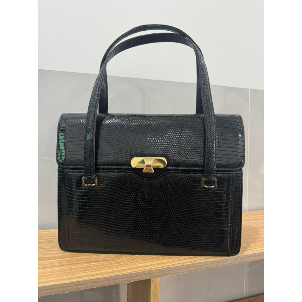 Túi xách da kỳ nhông lót da