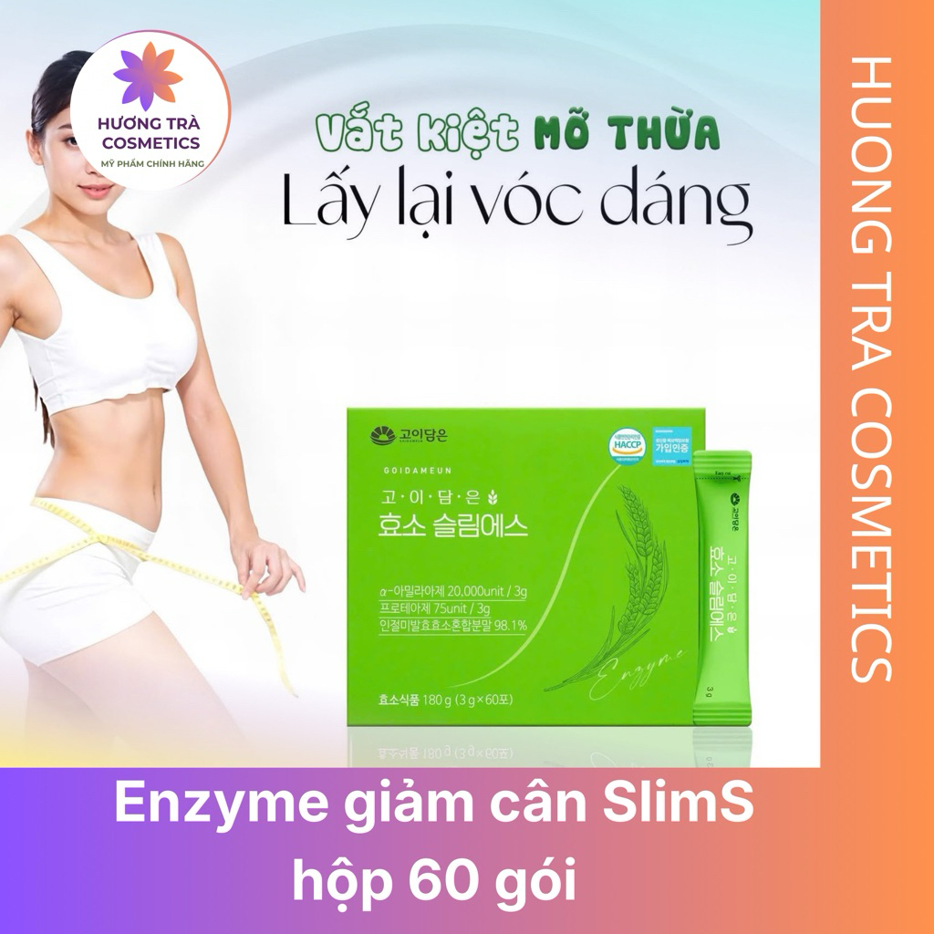 Enzyme giảm cân Hàn Quốc Goidameun hộp 60 gói, Bột giảm cân Hàn Quốc không tác dụng phụ