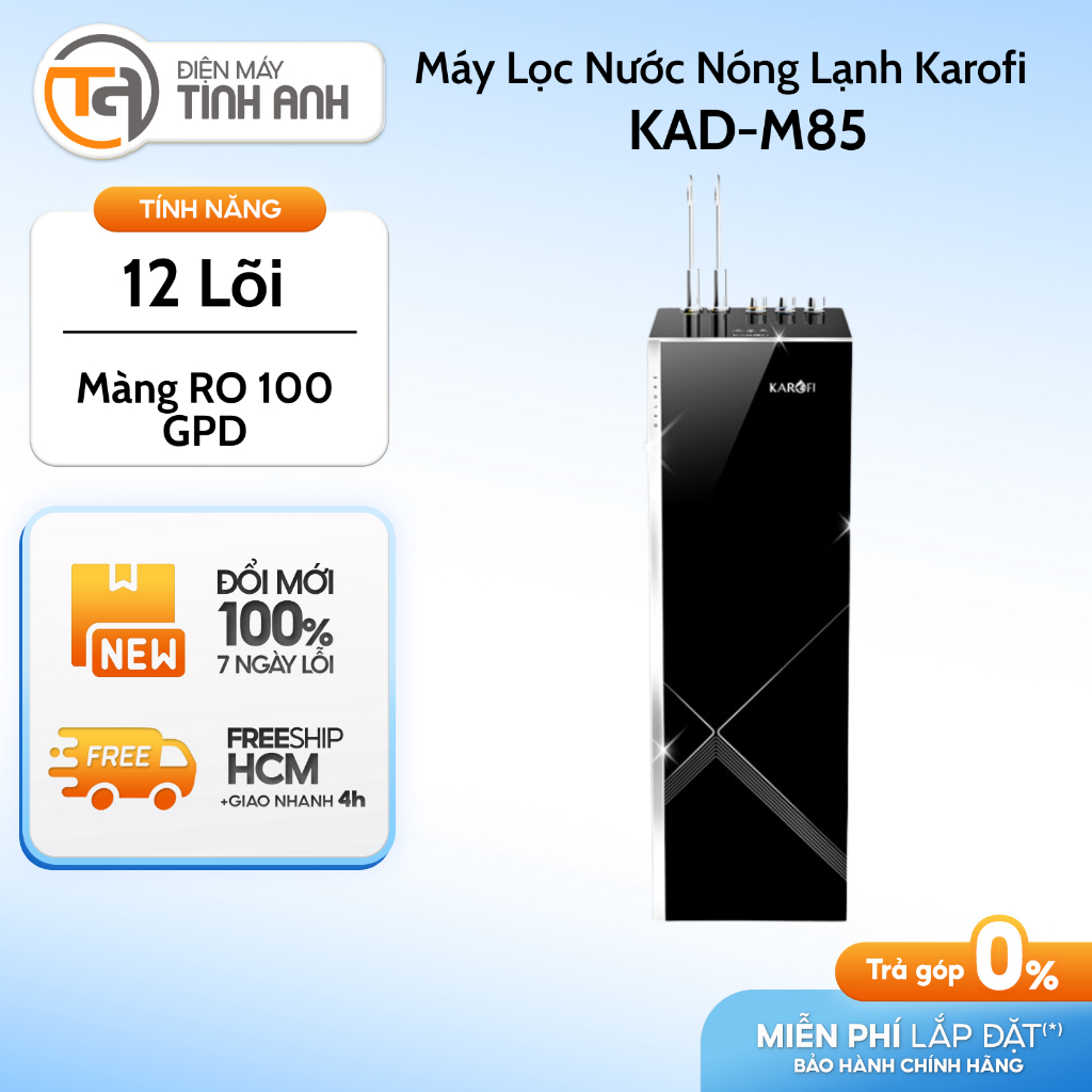 Máy Lọc Nước Nóng Lạnh Karofi 12 Lõi KAD-M85