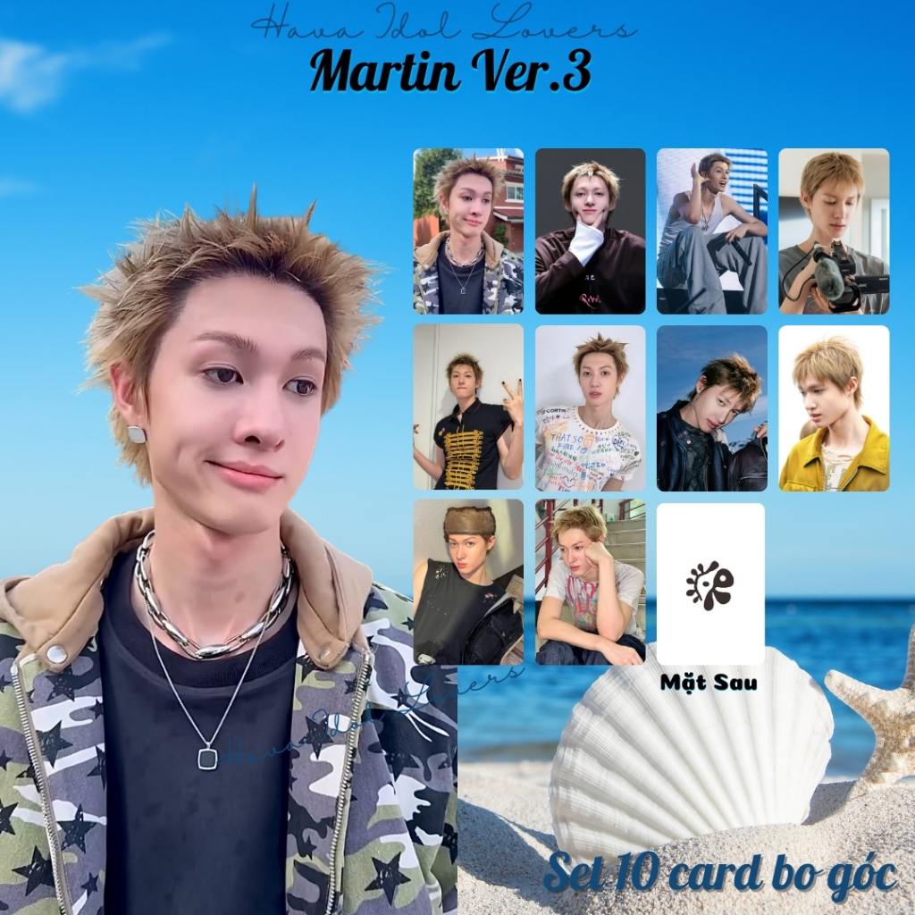 Set 10 Card Bo Góc Martin CORTIS - Park Woo joo Photocard Leader Tài Năng - tặng sleeves