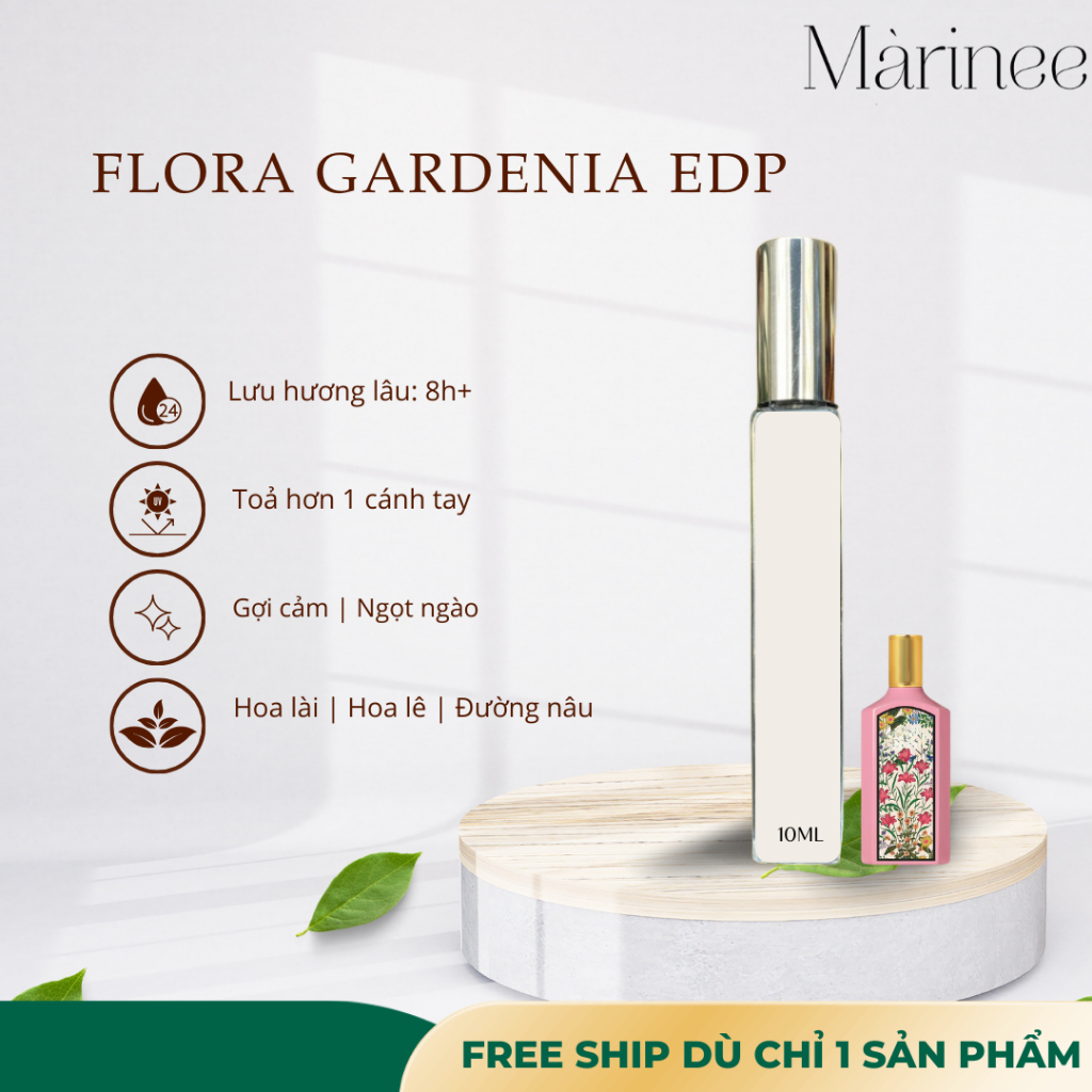 Nước Hoa Flora Jasmine, Magnolina, Gardenia| 5ml 10ml |- Tiệm nước hoa Marinee