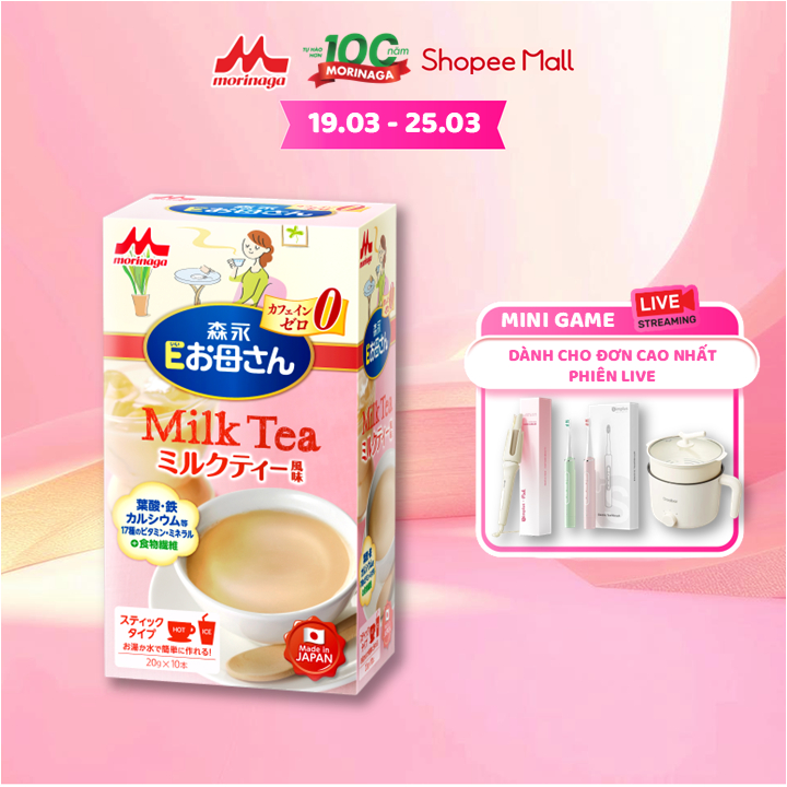 [24-25.03 LIVE] Sữa Bầu Morinaga E-Okasan Dành Cho Phụ Nữ Thời Kỳ Mang Thai Và Cho Con Bú - 200gr