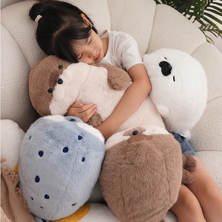 Gấu Bông Hải Cẩu Nhồi Bông Mềm Quà Tặng Sinh Nhật Cho Bé Thú Nhồi Bông Dễ Thương Đủ Size