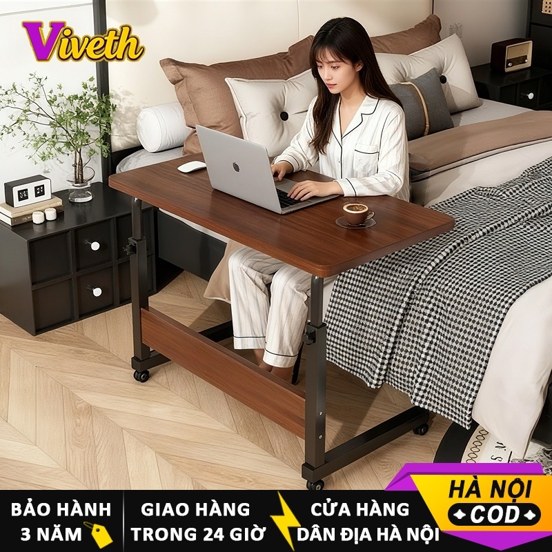 【Hà Nội giao nhanh】Bàn Làm Việc Thông Minh – Điều Chỉnh Chiều Cao, Có Bánh Xe Di Động Cho Học Sinh